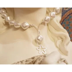 Brautschmuck|IoanaR Schmuck Elegantes Brautschmuckset aus Perlmutt & 925 Silber – Hochzeit Schmuckset Edelstein