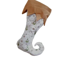 Elfensocke, Kaminsocke, genäht zum befüllen und aufhängen Nikolausstiefel