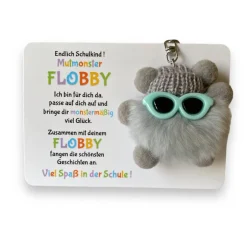 Einschulung|MiniGeschenke Endlich Schulkind! Mut-Monster FLOBBY, Geschenk Einschulung, Mutmacher, Glücksbringer