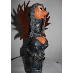 Weihnachtsdeko|Susanne Hiebl...die etwas andere Art! Engelsfigur BIKER-ENGEL Steampunk Gothic Verrückte Skulptur Upcycling Dekofigur Künstlerfigur Weihnachten Halloweendeko