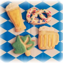 Sale 4er Ausstecher Set Oktoberfest - Keksausstecher - Cracker - Plätzchenausstecher - Ausstechformen - Männer Geschenk Essen & Trinken