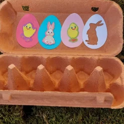 New 10er Eierkarton knallfarben Ostergeschenk verpacken Geschenkverpackungen