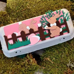 Clearance 10er Eierkarton rosa bunt Ostergeschenk verpacken Geschenkverpackungen