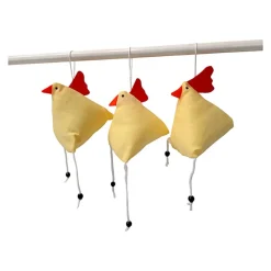 Best 3-er Set "Verrückte Hühner", genähte Osterhühner zum Aufhängen Osterdeko