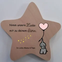 Sale Erinnerung an ein Sternenkind, Geschenk für Sterneneltern, Kindergrab, Stern als Grabdeko oder Grabschmuck, Tod,Trauer Mutmacher