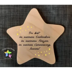 Clearance Erinnerung an ein Sternenkind, Andenken für Sterneneltern, Geschenk mit individueller Gestaltung, Beerdigung, Trauerges Mutmacher