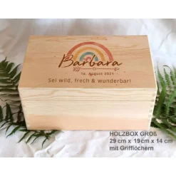 Best Erinnerungsbox aus Holz im Design Pfeil Geschenke