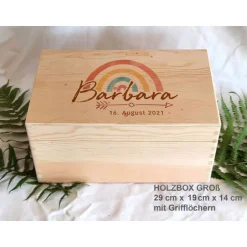 Best Erinnerungsbox aus Holz im Design Pfeil Geschenke