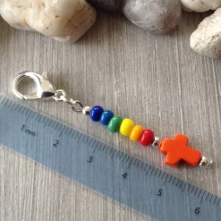 Best 5er-Set farbenfrohe Gastgeschenke mit Howlithkreuz – Mitbringsel & Mitgebsel Charms Gastgeschenke
