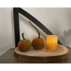 Sale 2er-Set kleine gefilzte Kürbisse mit den Stillen – handgemachte Herbstdeko aus Wollfilz, ca. 5 × 6 cm groß Herbst