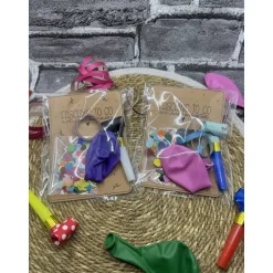 Outlet Fasching To Go | Luftschlange | Konfetti | Luftballon | Tröte | Gastgeschenk | Mitbringsel Deko