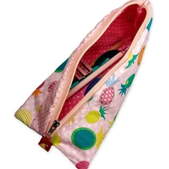 Discount Federmäppchen Ananas rosa mit Namen personalisiert Mäppchen Schulmäppchen Schlamperle Brillenetui Schlampermäppchen Kinder Federmäppchen