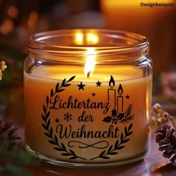 Sticker & Aufkleber|frickelfrieda Fensterbild Kranz Aufkleber Lichtertanz der Weihnacht  | Winterzeit Deko für Advent und Weihnachten, Exklusiv
