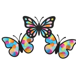 Clearance Fensterbild Schmetterlinge Bastelset | Fensterbilder aus Transparentpapier | Schmetterlinge basteln Frühling