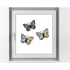 Clearance Fensterbild Schmetterlinge Bastelset | Fensterbilder aus Transparentpapier | Schmetterlinge basteln Frühling
