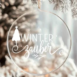 Discount Fensterbild Winterzauber Weihnachtsdekoration Sticker Aufkleber 2 Farben 3 Größen auch in XXL Deko Sticker & Aufkleber