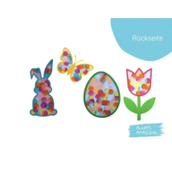 Discount Fensterbilder aus Transparentpapier | Basteln mit Transparentpapier | Fensterbilder Ostern | Tulpen basteln Frühling