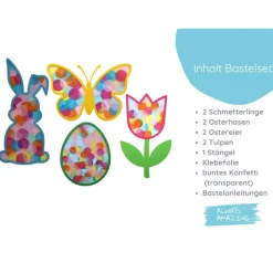 Discount Fensterbilder aus Transparentpapier | Basteln mit Transparentpapier | Fensterbilder Ostern | Tulpen basteln Frühling