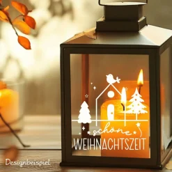 Sticker & Aufkleber|frickelfrieda Fensterdeko Advent Weihnachten Fensterbild Weihnachtsdekoration Sticker Weihnachtszeit 2 Farben 3 Größen