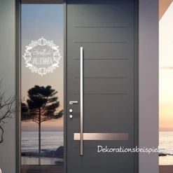 Herbst|frickelfrieda Fensterdeko Herbstlich Willkommen Fensterbild Herbstdekoration Sticker Kranz Kürbis Eicheln