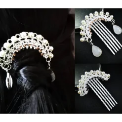 Brautschmuck|Tinas Schmucktruhe festlicher Haarkamm, Haarschmuck,Auswahl