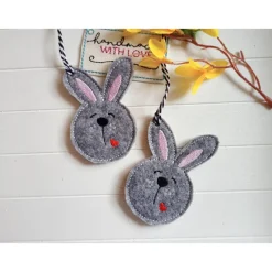 Sale Filz Hasen Anhänger Osterdeko gestickt, Osterhase Ostern Geschenk, Frühlingsdeko Landhausstil Osterdeko