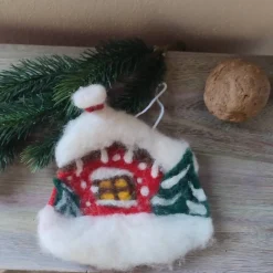 Online Filzhaus,  Weihnachtsdeko, handgefilzt Weihnachtsdeko