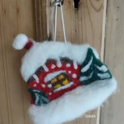 Online Filzhaus,  Weihnachtsdeko, handgefilzt Weihnachtsdeko