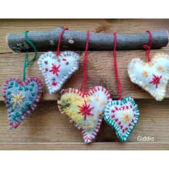 Discount Filzherzen-Weihnachtsdeko-5 -Set Weihnachtsdeko