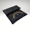 Best Filztäschchen Rosenkranz REGENBOGEN Kreuz Rosenkranztasche Wollfilz Rosenkranztäschchen