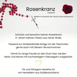 Best Filztäschchen Rosenkranz REGENBOGEN Kreuz Rosenkranztasche Wollfilz Rosenkranztäschchen