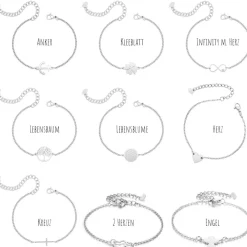 Geschenke|SR Jewelry Firmung Geschenk Armband | Symbol & Farbe wählbar | Geschenkkarte Zur Firmung mit Sonnenaufgang | Geschenkset mit Box