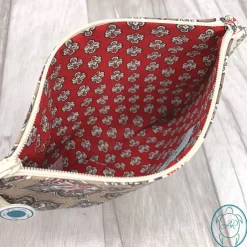 Geschenke Für Frauen|Coucou Chouchou by Aline Raffaelly flache Kosmetiktasche, Täschchen, Clutch, Utensilo