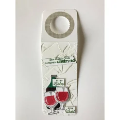 Geschenkeanhänger|UniKart Flaschenanhänger Gutschein Geburtstag Mitbringsel Danke Goodie