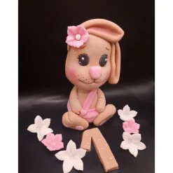 Tortendekoration|Annetts Zuckerfiguren Fondant Figur Hase,Tortendekorationen, Fondant Figur Hase, Geburtstagsdekoration, Tierfiguren, Zuckerfiguren,
