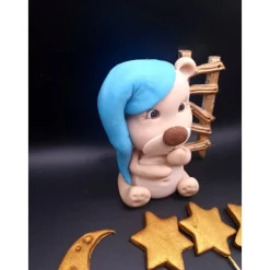 Tortendekoration|Annetts Zuckerfiguren Fondant Figur Teddy, Tortendekoration Teddybär, Tierfiguren, Fondant Figuren für Torten