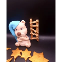 Tortendekoration|Annetts Zuckerfiguren Fondant Figur Teddy, Tortendekoration Teddybär, Tierfiguren, Fondant Figuren für Torten