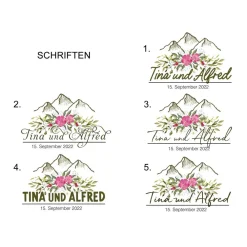 Sale Fotoalbum echtes Leinen personalisierbar Hochzeitsalbum Gästebuch Bergliebe Geschenkverpackungen