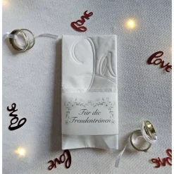 Sale Freudentränen Hochzeit Taschentücher Banderolen,Banderolen als Deko für Gäste-Taschentücher, Accessoires