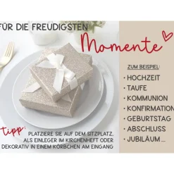 Sale Freudentränen Taschentücher Hüllen - Verpackung für Hochzeit Taschentuch Hochzeitsdeko