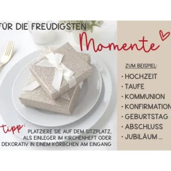 Sale Freudentränen Taschentücher Hüllen - Verpackung für Hochzeit Taschentuch Hochzeitsdeko