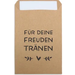 New Freudentränen Taschentücher Hüllen - Verpackung für Hochzeit Taschentuch Hochzeitsdeko