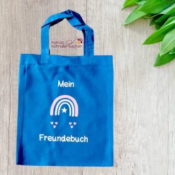 Kindergartentaschen|Manus-Schnullerbacken Freundebuchtasche mit Regenbogen