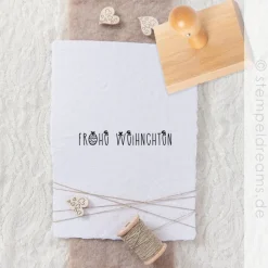 Sale Frohe Weihnachten - Holzstempel - 60 mm x 10 mm Weihnachtsstempel