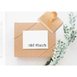 Sale Frohe Weihnachten - Holzstempel - 60 mm x 10 mm Weihnachtsstempel