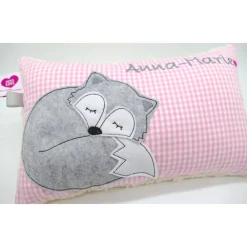 Best Fuchs Füchslein Namenskissen Taufkissen Kuschelkissen Kindergartenkissen Geburtsgeschenk Gastgeschenke