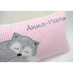 Best Fuchs Füchslein Namenskissen Taufkissen Kuschelkissen Kindergartenkissen Geburtsgeschenk Gastgeschenke