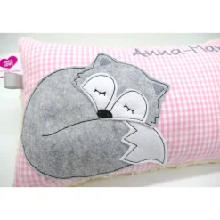 Best Fuchs Füchslein Namenskissen Taufkissen Kuschelkissen Kindergartenkissen Geburtsgeschenk Gastgeschenke