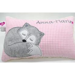 Best Fuchs Füchslein Namenskissen Taufkissen Kuschelkissen Kindergartenkissen Geburtsgeschenk Gastgeschenke