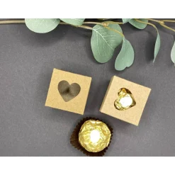 Gastgeschenk 10er Set "Herzbox" personalisierbar für Boho Hochzeit Geburtstag Verlobung Taufe Gastgeschenke